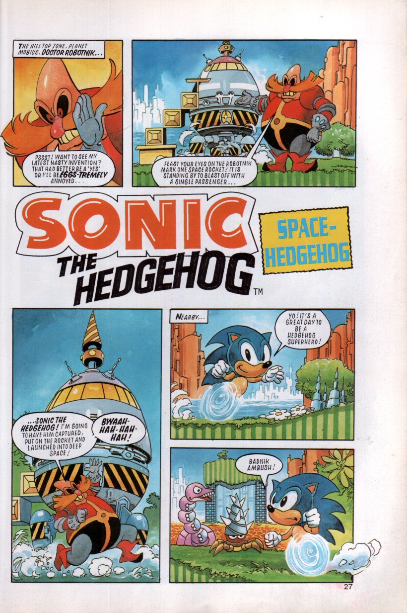 Sonic the Hedgehog Yearbook 1992 Page 23